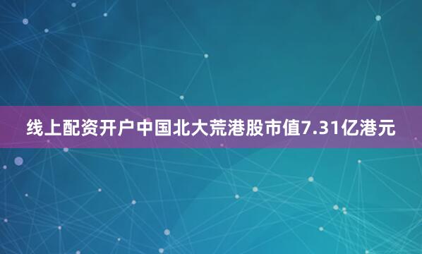 线上配资开户中国北大荒港股市值7.31亿港元